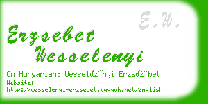 erzsebet wesselenyi business card